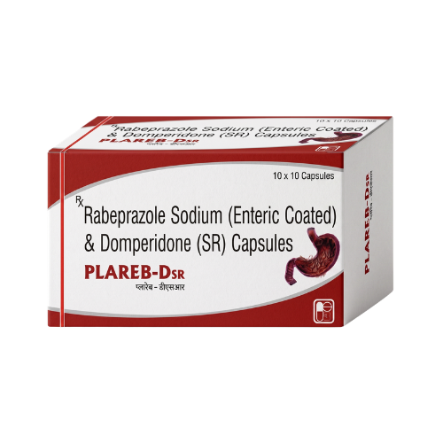 Plareb-DSR – Rabeprazole Sodium + Domperidone SR Capsules by Plasma Biotech
