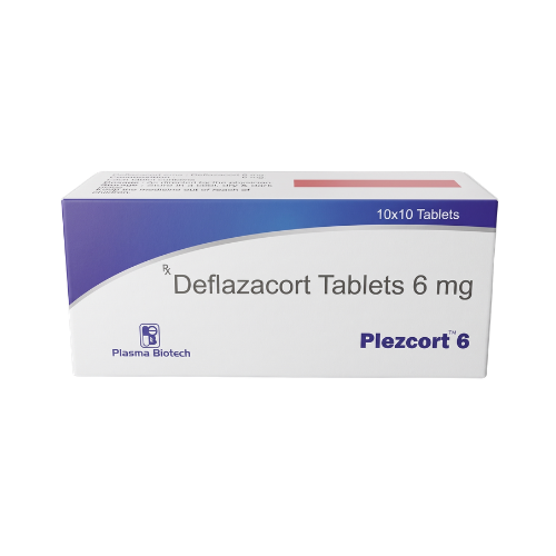 Plezcort-6 – Deflazacort 6mg Tablets and Suspension by Plasma Biotech