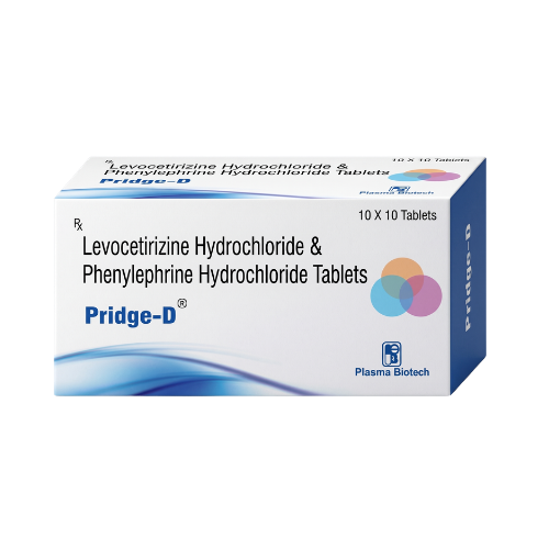 Pridge-D – Levocetirizine and Phenylepherine Tablets by Plasma Biotech